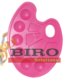 Paletă pentru pictură ZiBi – plastic – roz